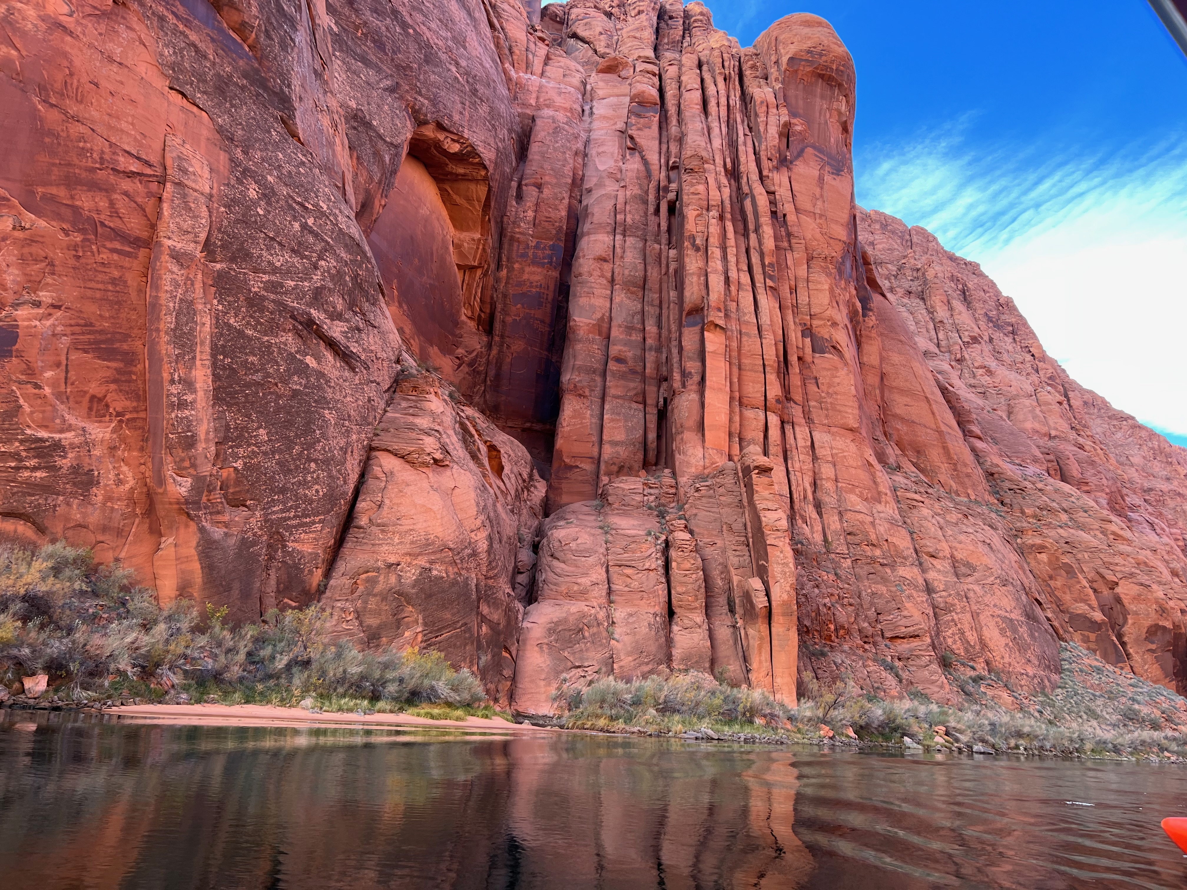 Kayaking in the canyons in the southwest of the united states. 